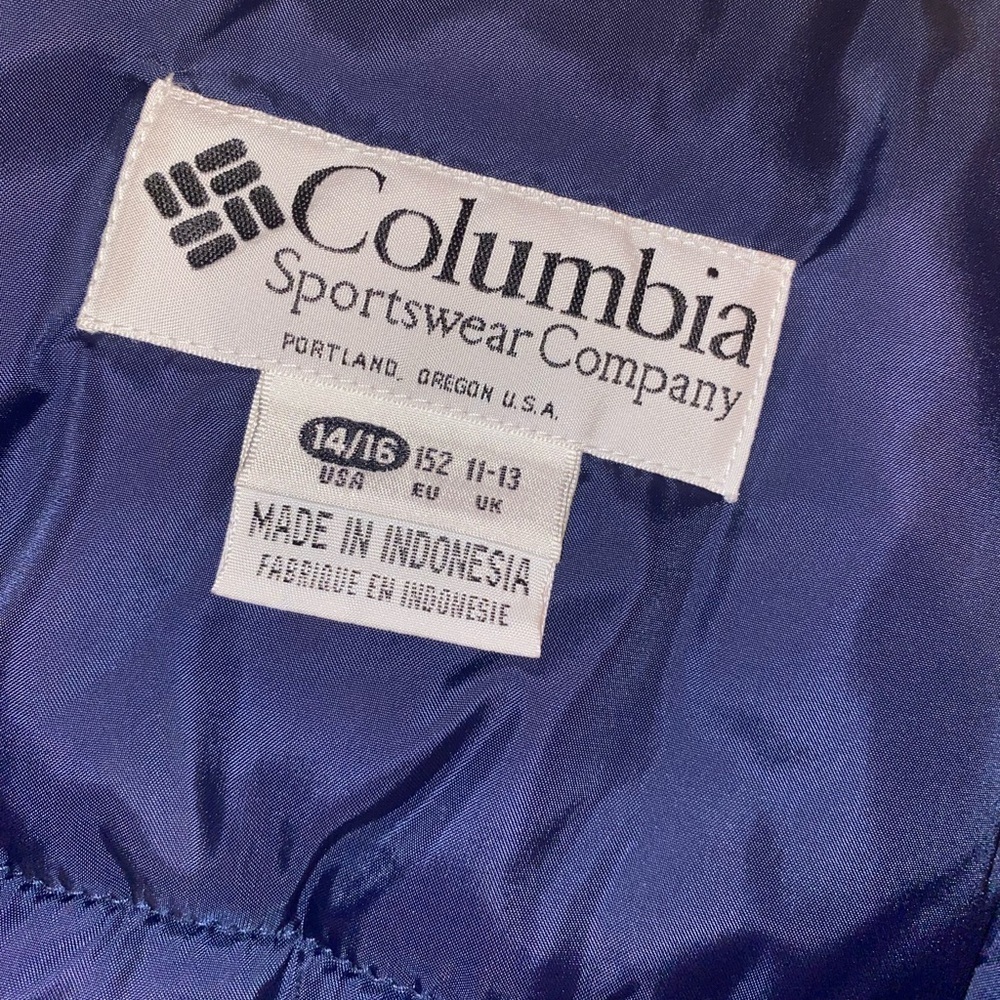 Vintage COLUMBIA Cold Weather Ski Coat Outerwear NVY, BLU, KHK SZ 14/16 - Picture 6 of 9